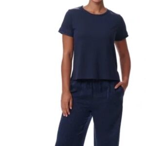 Tommy Hilfiger Women Pajama set 2pc pants and shirt - Sky Captain, Size M NWT